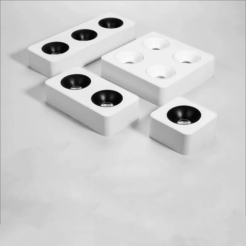 Ultra-Thin12/24/36/48W Smart Surface Mounted LED Spotlight in Aluminum and Plastic, product photograph