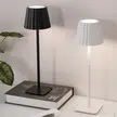 2.5W Black White LED Small Table Lamp in PS and Iron, product photograph