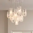 1-19 Heads U-shaped Glass Pendant Light in Iron Plating and Glass, product photograph