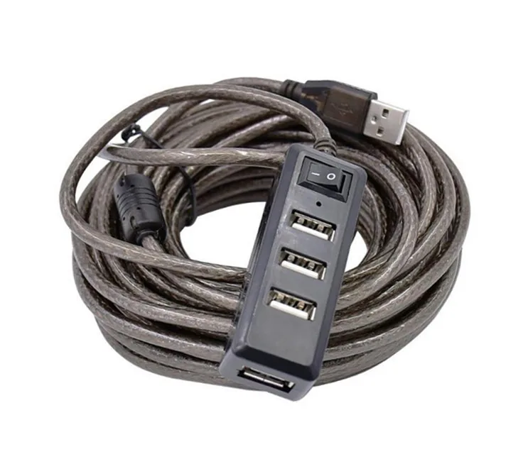 USB 2.0 Hub with Cable 5~20M
