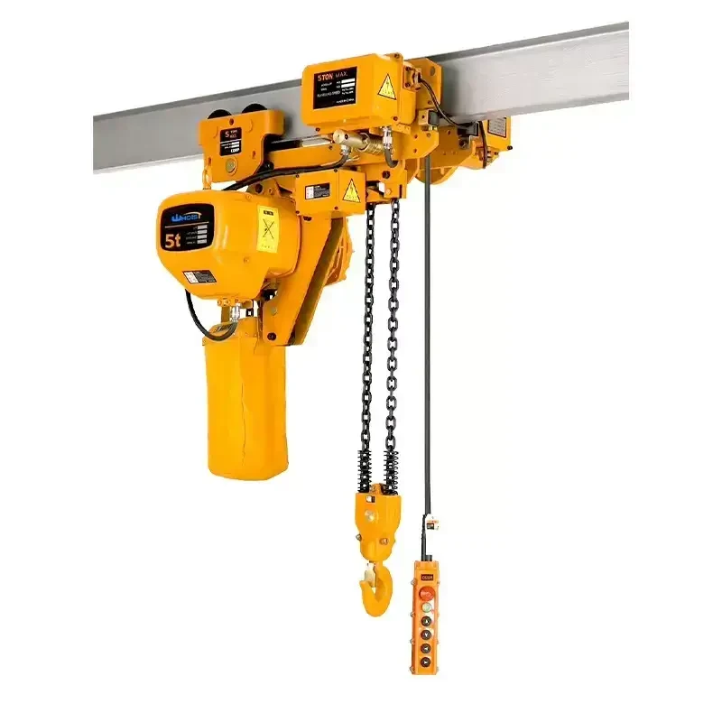Free standing jib crane with electric chain hoist
