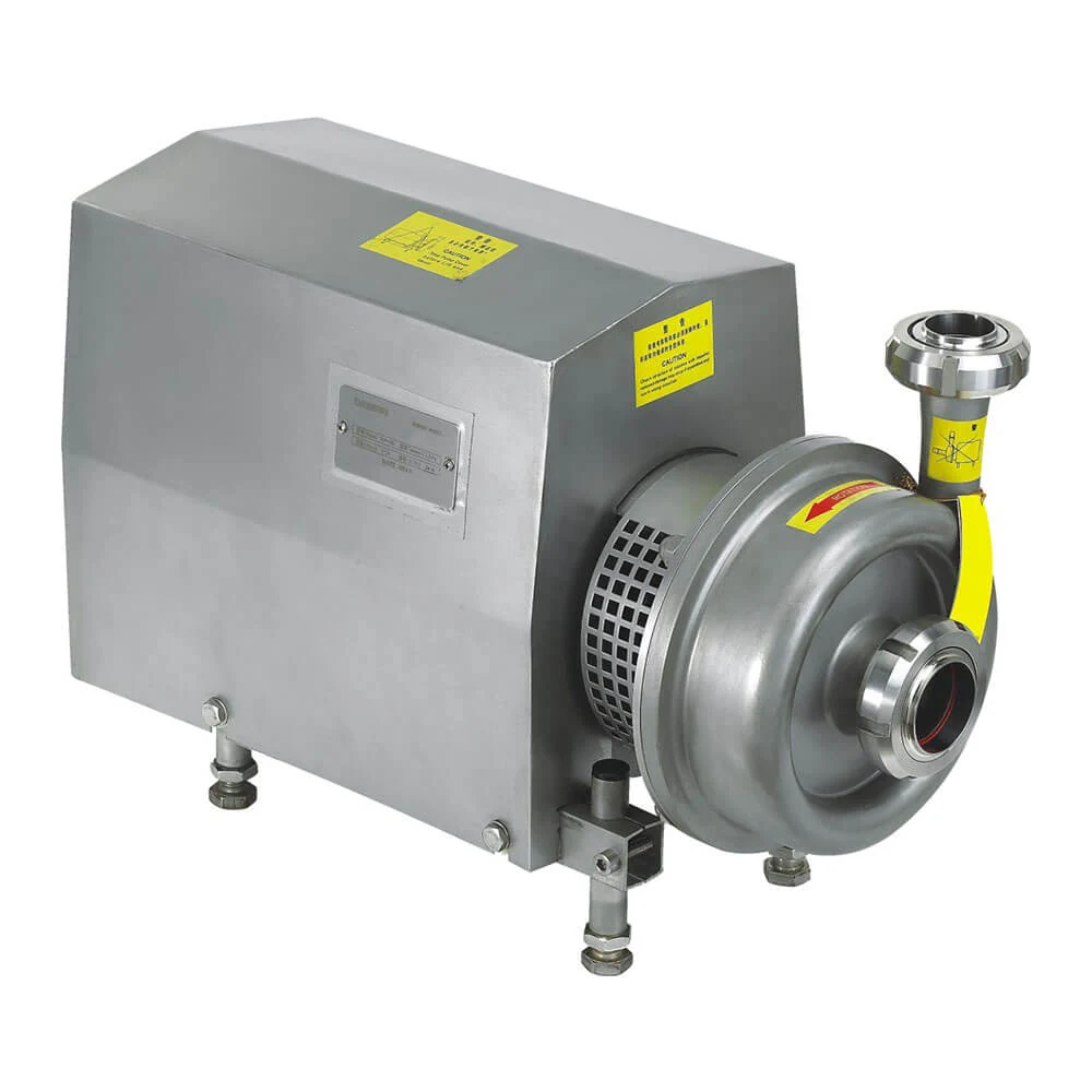 Stainless steel CIP return pump for a cleaning circuit