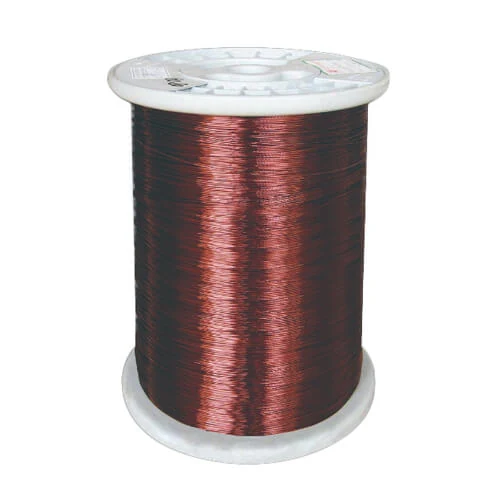 Enamelled wire coil for transformer winding