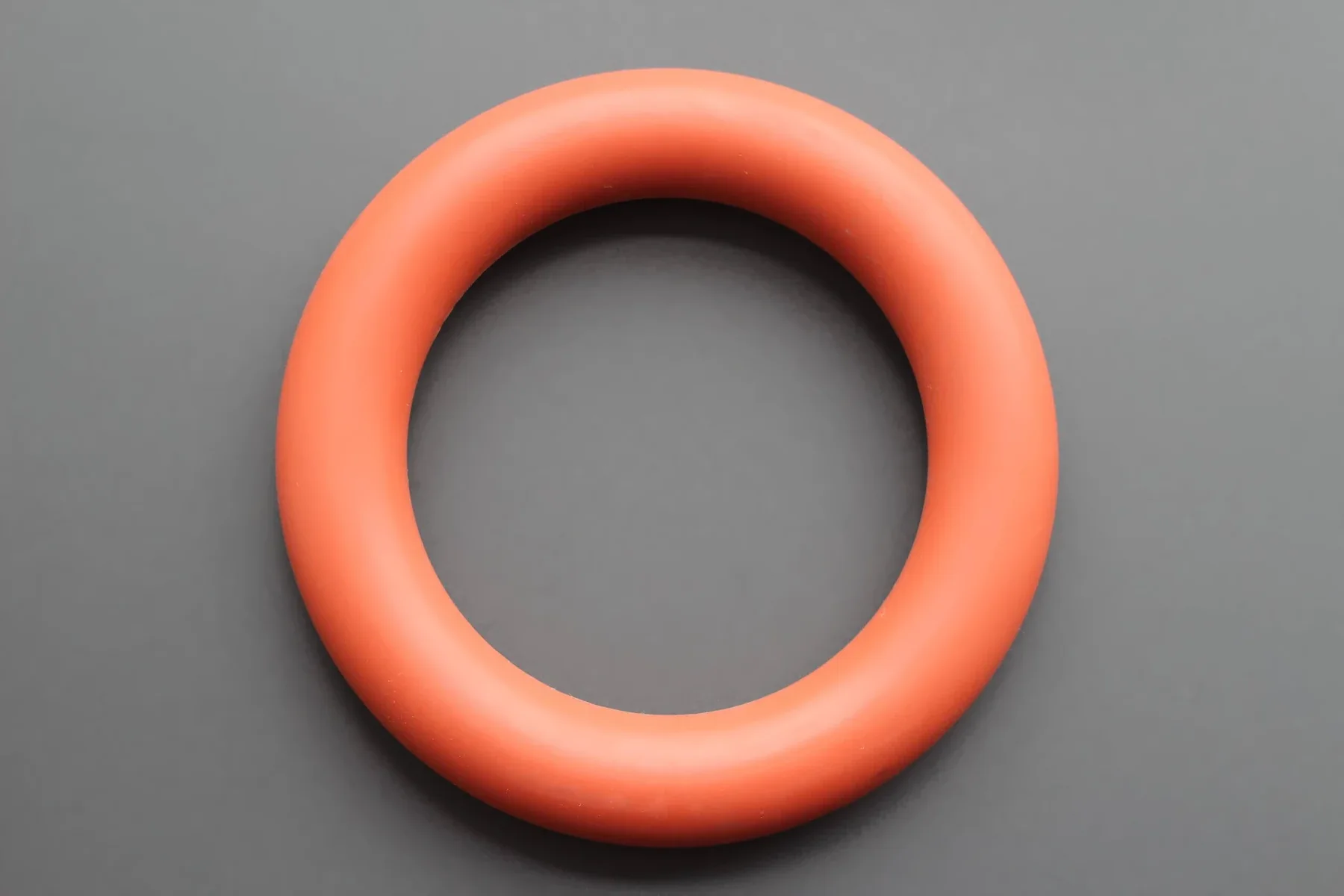 Orange FKM fluoroelastomer O-ring for chemical duty