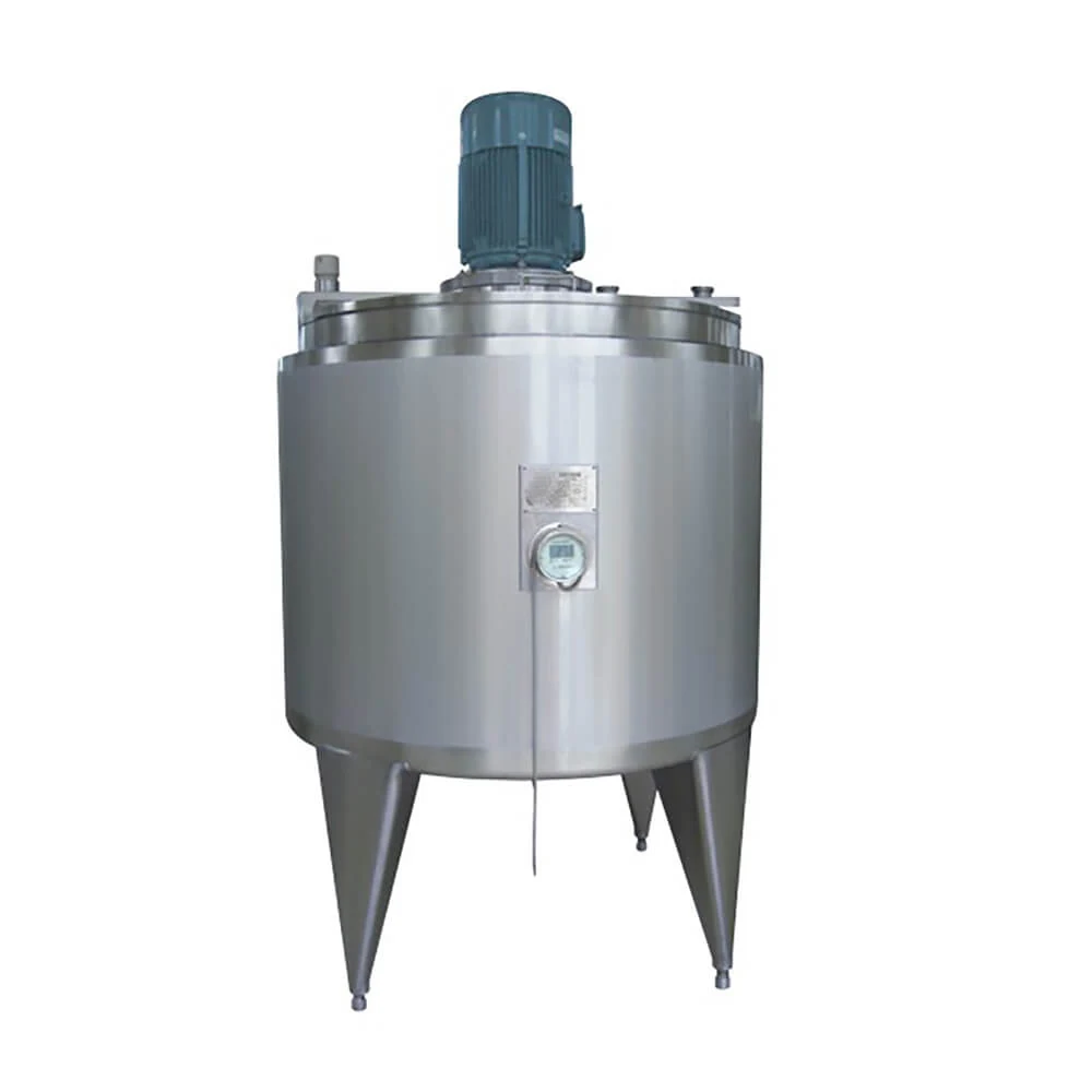 Stainless steel high shear mixing tank with insulated jacket
