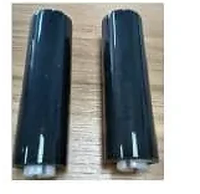 Rubber covered rollers with polished surface finish