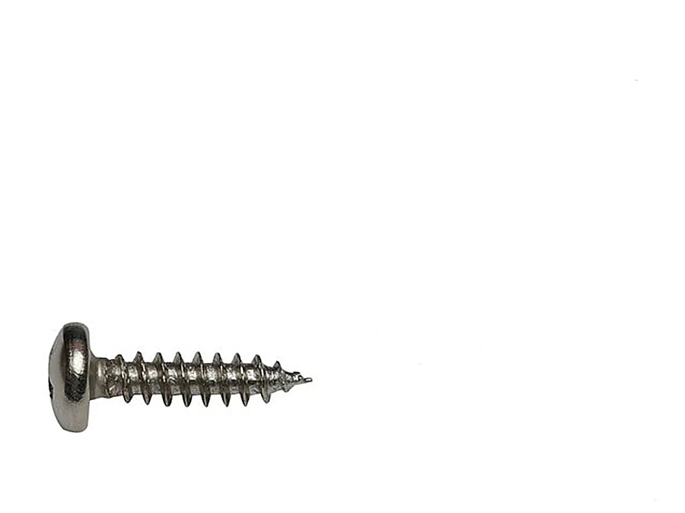 Black finish Phillips pan head self-tapping screw with sharp point