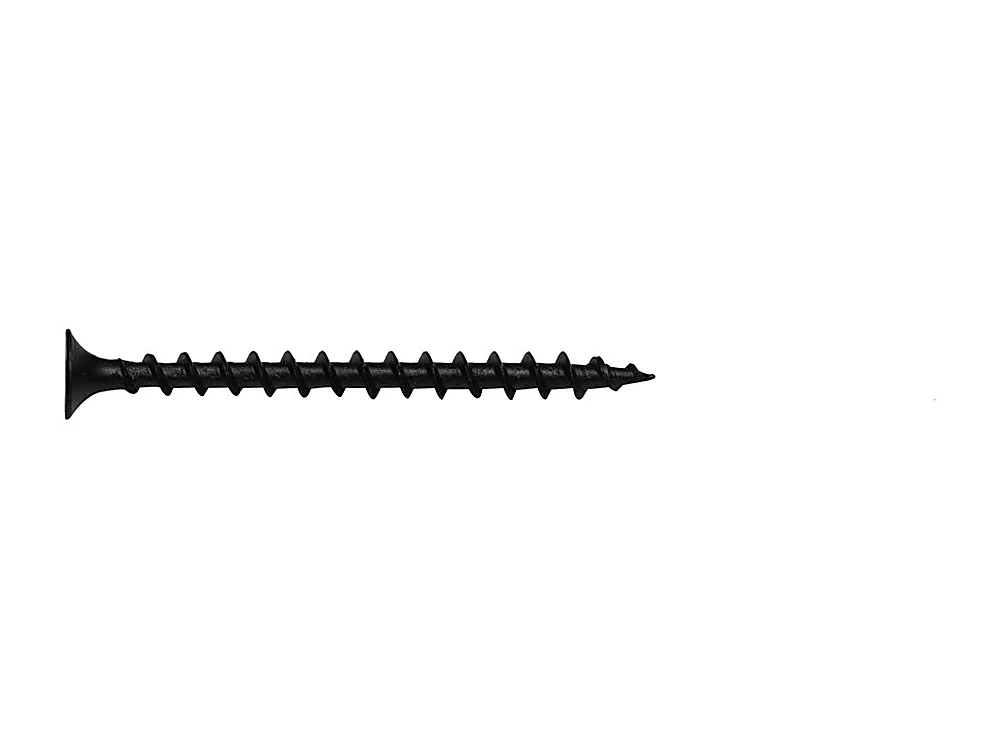 Black phosphate Phillips bugle head drywall screw with coarse thread