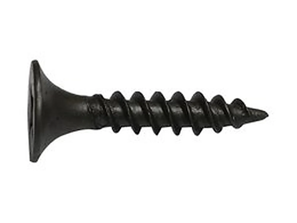 Hi-Lo thread drywall screw with grey Magni coating and bugle head
