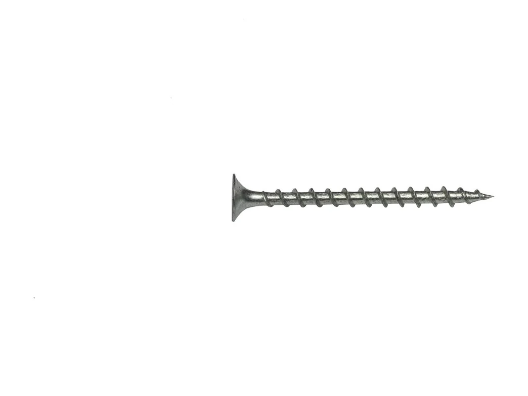 Grey phosphate coarse thread drywall screw with Phillips bugle head
