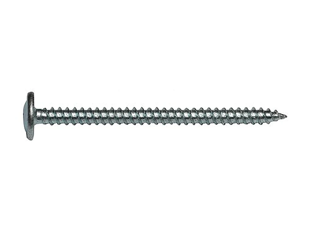 Wide truss head self-tapping screw with Phillips drive