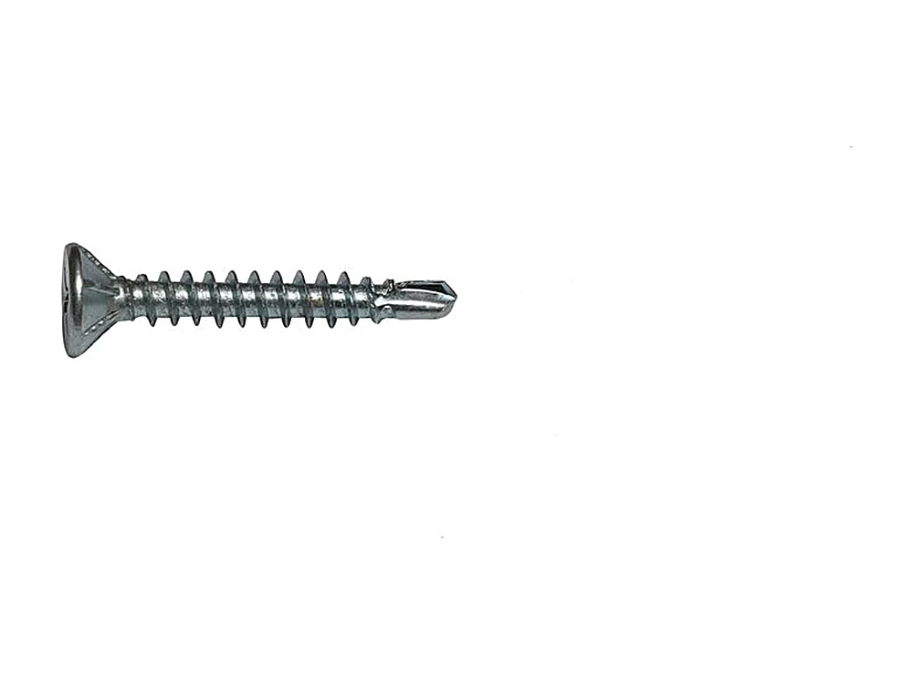 Yellow zinc plated window tapping screw for aluminium frame assembly