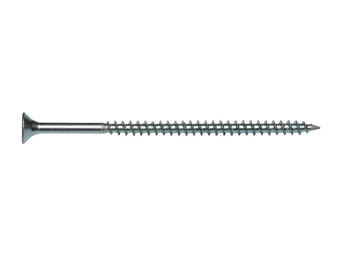 Yellow zinc chromate plated screw finish detail