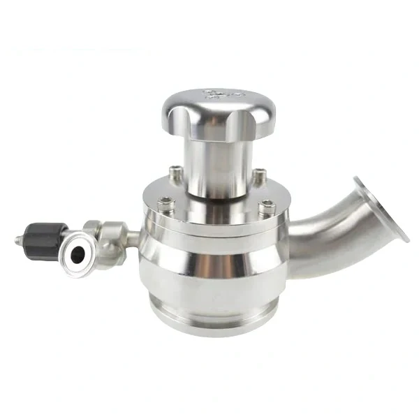 Stainless steel food processing aseptic tank bottom valve