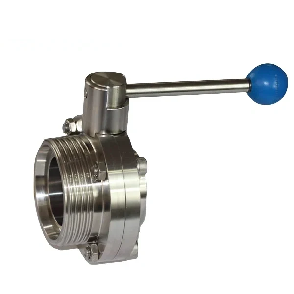Hygienic Male-Welded Stainless Steel Butterfly Valve