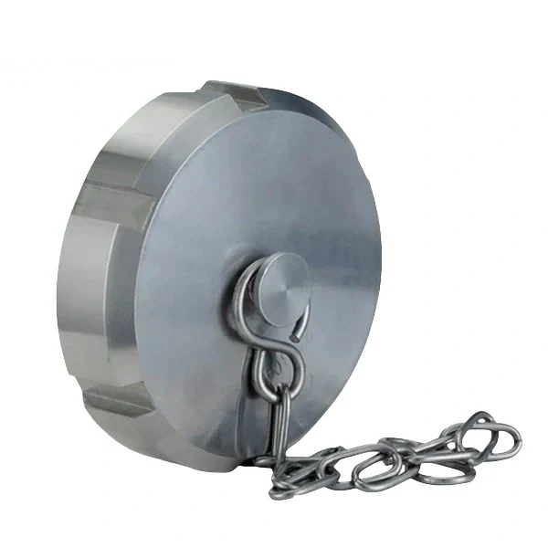stainless steel food processing solid end cap with chain
