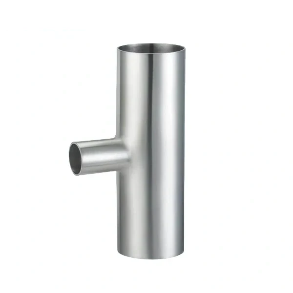 Stainless steel food equipment butt weld reducing tee fitting