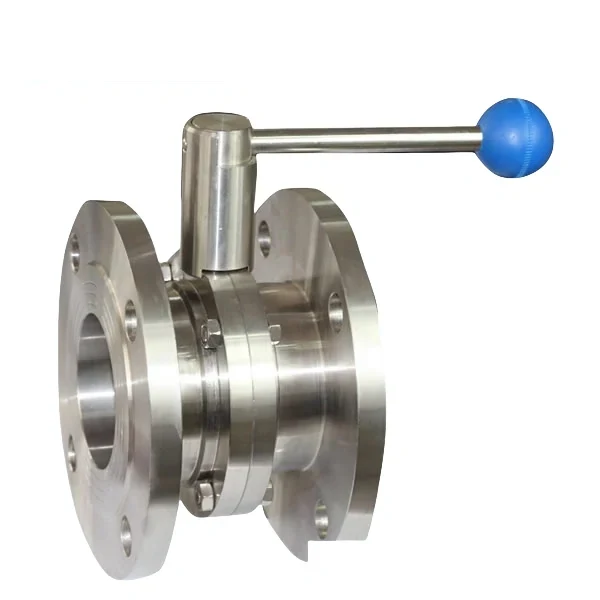 Stainless Steel Sanitary Flanged Butterfly Valve