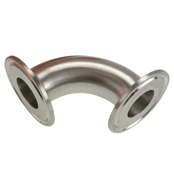 Stainless steel food equipment tri-clamp 90-degree elbow for hygienic pipelines