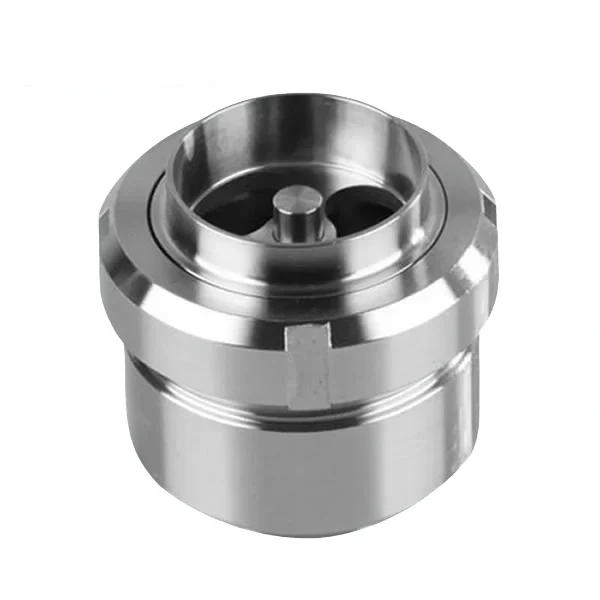 Stainless steel hygienic middle-clamp union type NRV check valve for sanitary fluid pipelines