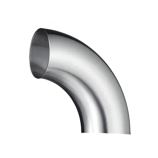 Stainless steel food equipment butt-weld 90-degree short elbow for hygienic pipelines