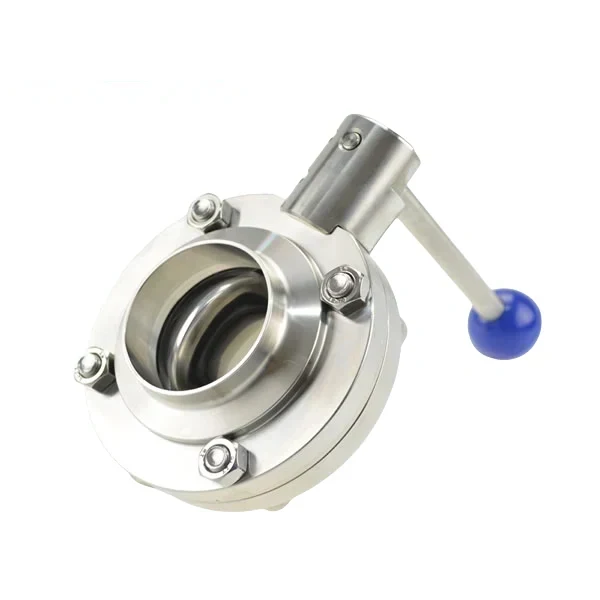 Sanitary Tri-Clamp Butterfly Valve with Pull-Trigger Control