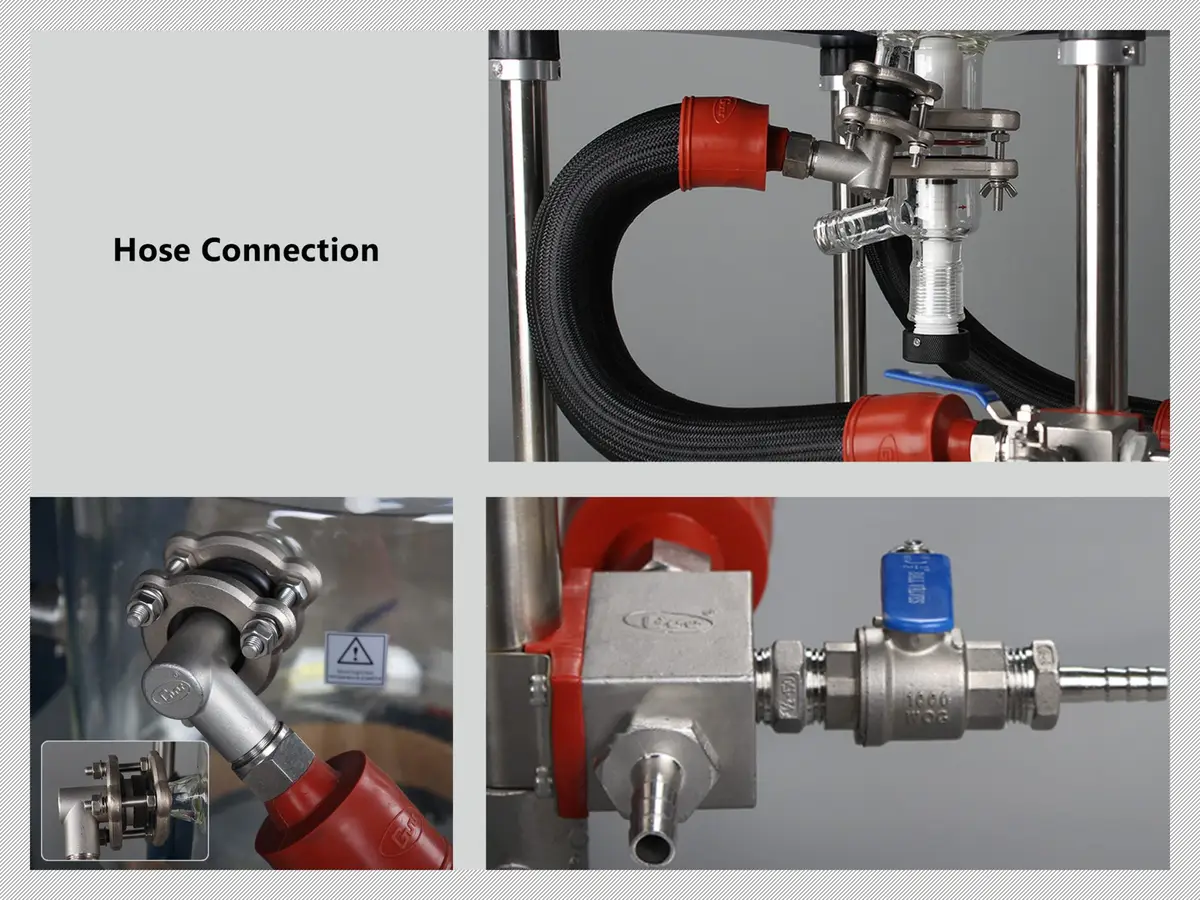 10L Double-wall Glass Reactor(ZYLAB) (3)