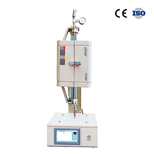 1200°C Tube Furnace with Adjustable Orientation Horizontal, Vertical, or Tilted