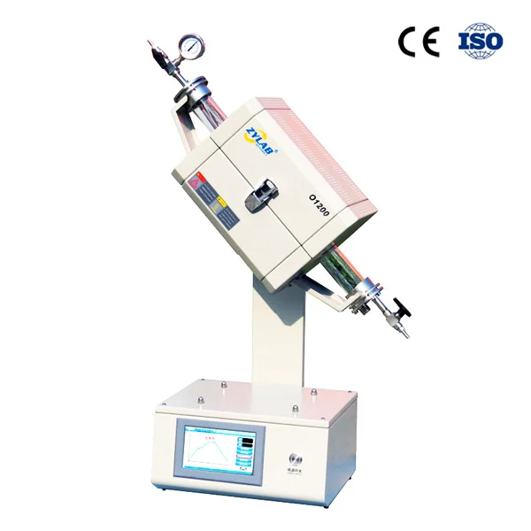 1200°C Tube Furnace With Rotation Function on 0–360 Degrees