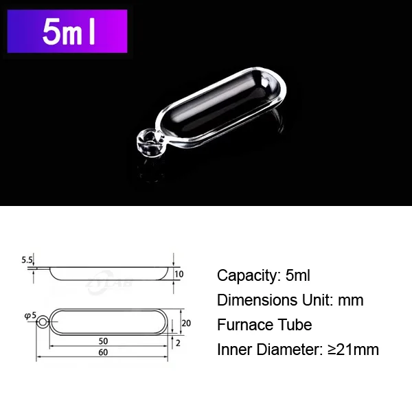 5ml High Purity Quartz Boat