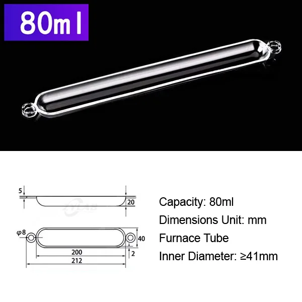 80ml High Purity Quartz Boat