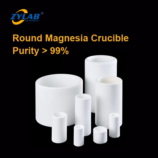 99% Round Magnesia Oxide Crucible