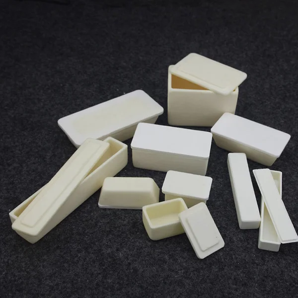 Alumina Square Crucible with Cover-4
