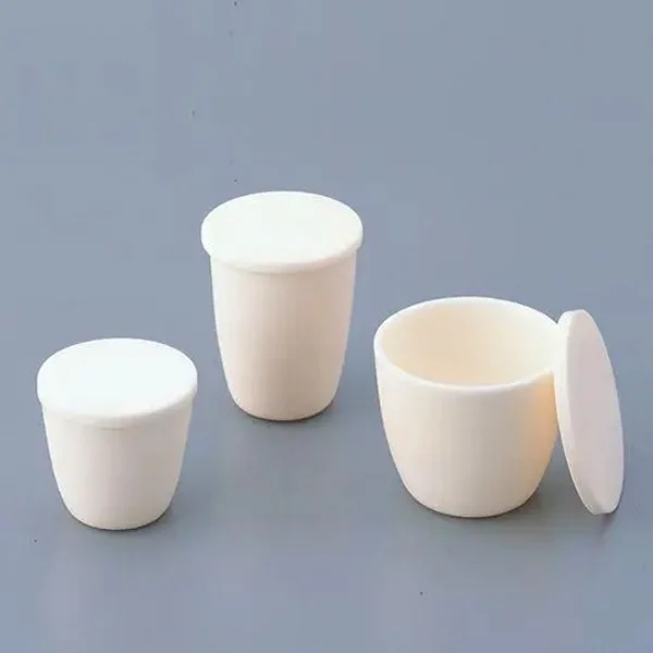 Arc-shaped Alumina Crucible with Lids-3