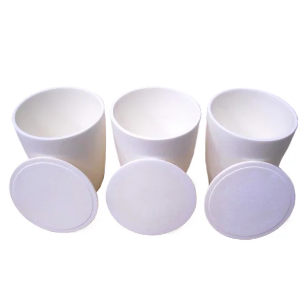 Arc-shaped Alumina Crucible with Lids