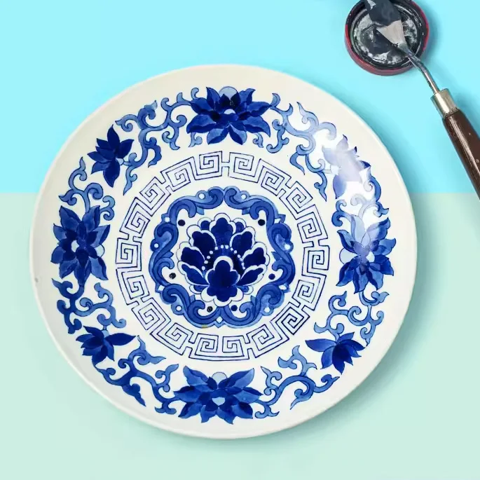 Artwork of Underglaze Blue Pigment