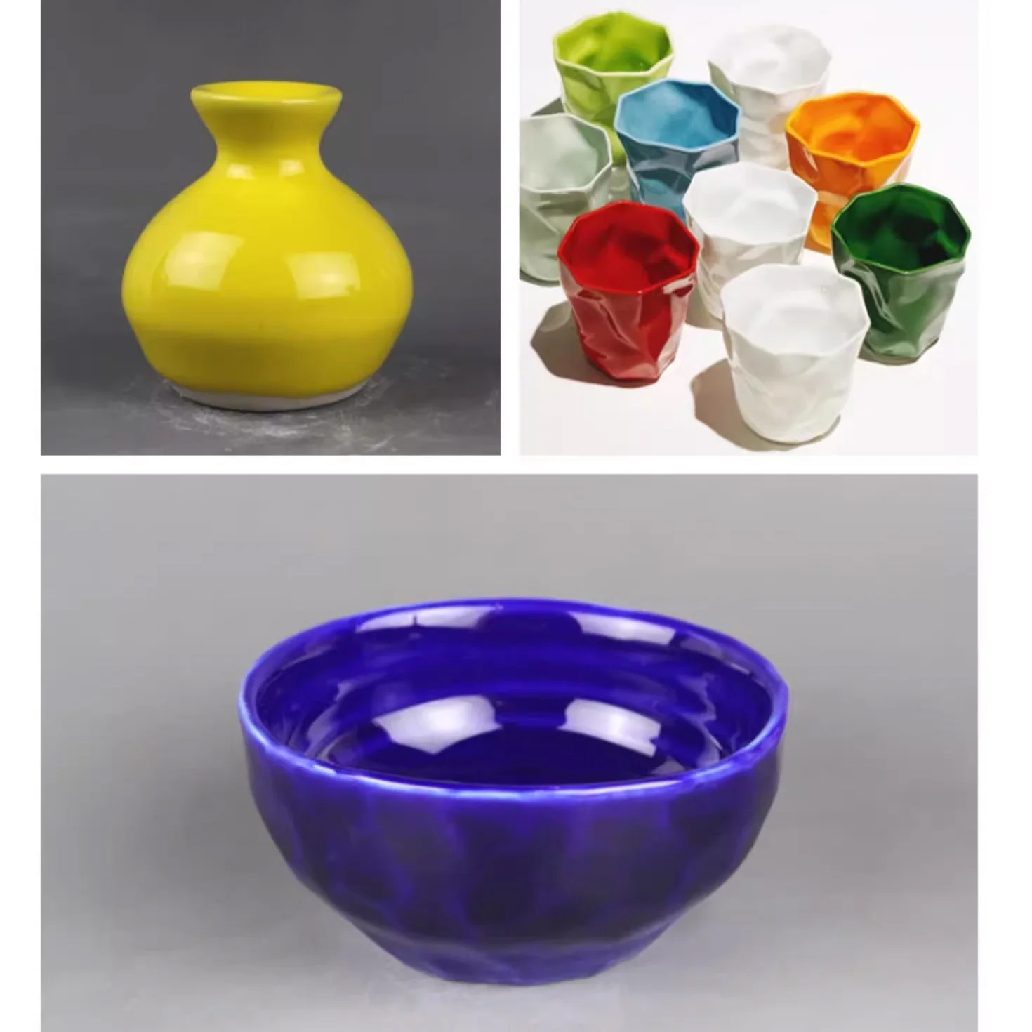 Artworks of Monochrome Ceramic Glazes