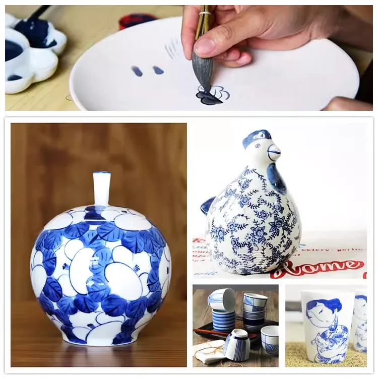 Artworks of Underglaze Blue Pigment