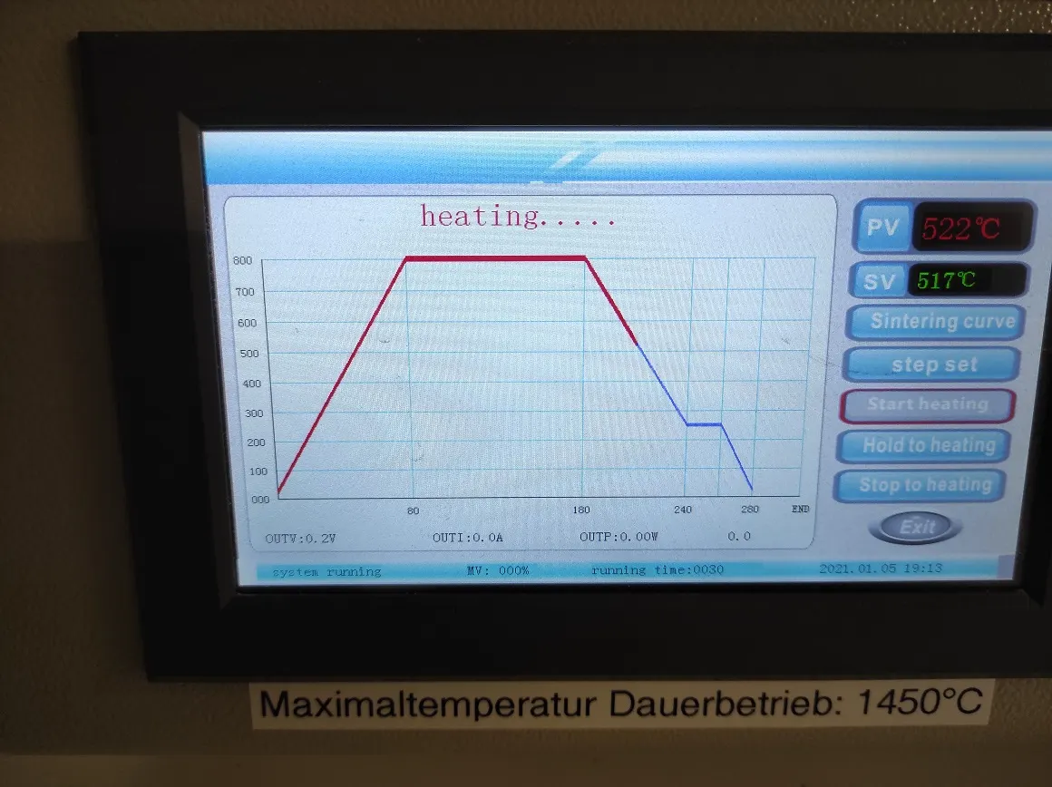 Controller of 1500.C Chamber Furnace