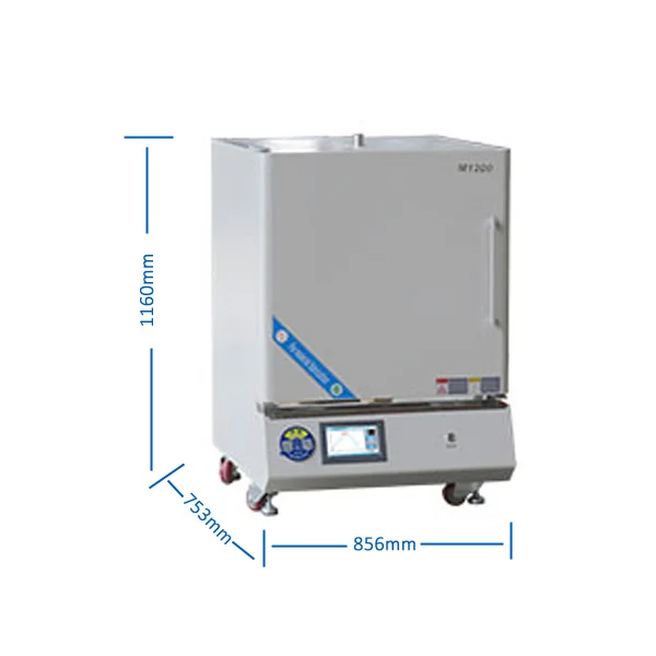 Dimensions of 5-Side Heating Box Furnace(64L)