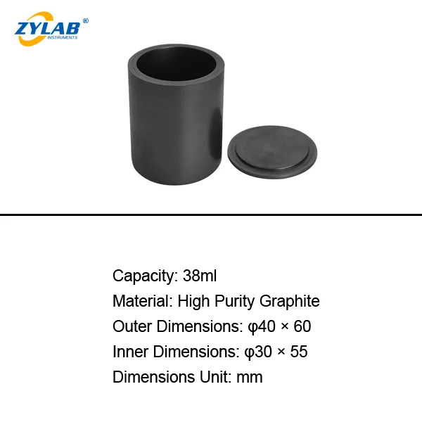Round High Purity Graphite Crucible