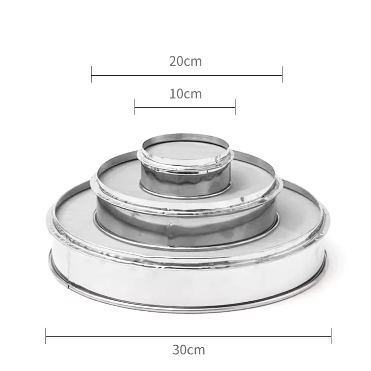 Sizes of Glaze Strainer