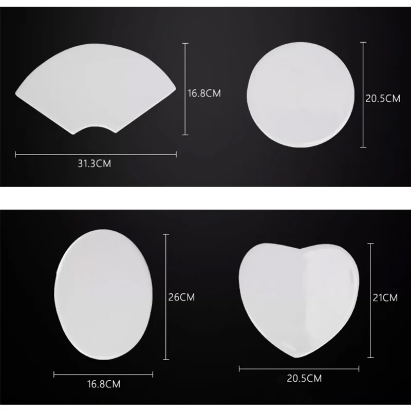Sizes of White Ceramic