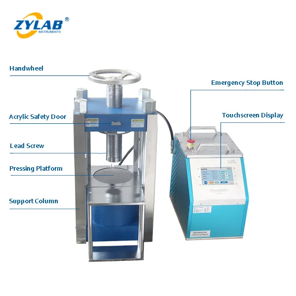Split-Type Automatic Hydraulic Pellet Press – Structural Overview