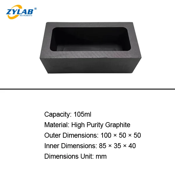 Square High Purity Graphite Crucible