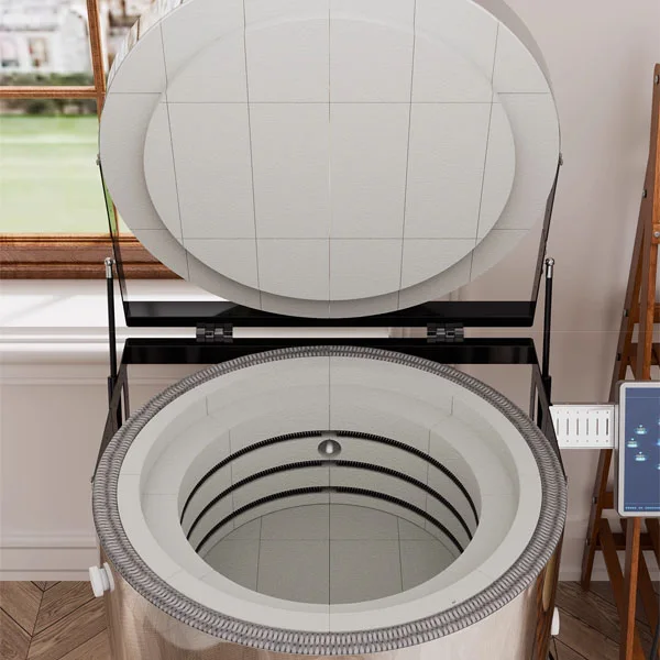 Top-Loading 30L Home Pottery Kiln with Full Ring Firing