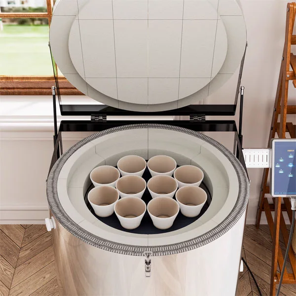 Top-Loading 60L Electric Kiln for Ceramic Firing