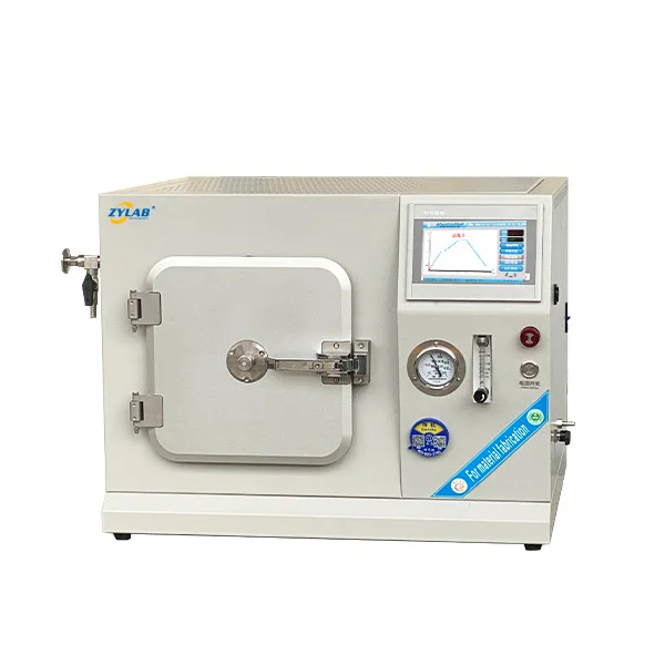 Vacuum Muffle Furnace with Quartz Chamber 1200°C