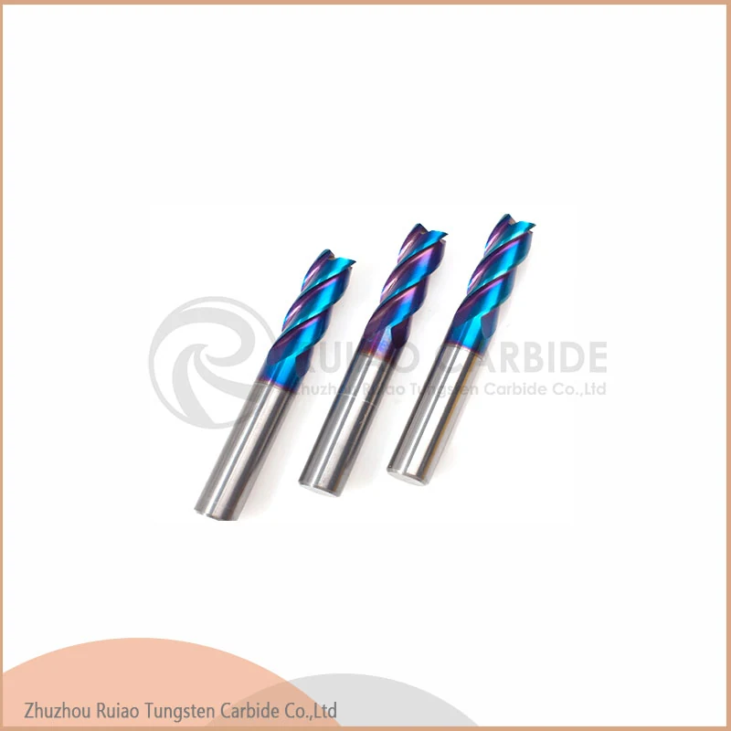 End Mills With Coating Nano-blue